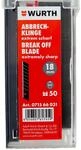 W&uuml;rth 50x Abbrechklinge 18mm extrem scharf schwarz Schiebespender