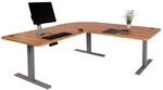 Mendler Eck-Schreibtisch HWC-D40, Computertisch elektrisch h&ouml;henverstellbar