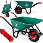GARDEBRUK Schubkarre 100 Liter Bauschubkarre Gartenschubkarre bis 250kg Belastbarkeit