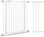 Hauck T&uuml;rschutzgitter mit 21cm Verl&auml;ngerung, selbstschlie&szlig;end, flach, White 