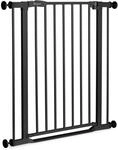 hauck Clear Step 2, Schwarz - Kinderschutzgitter Hundegitter, Verstellbare Breite