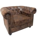 invicta INTERIOR Edler Chesterfield Sessel Antik braun mit Knopfheftung