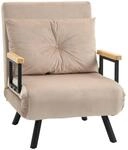 HOMCOM Schlafsessel 4 in 1 Sessel mit Schlaffunktion, 183 x 63 cm Klappbar