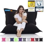 LAZY BAG&reg; Sitzsack XXL 140x180 cm &ndash; Riesensitzsack Indoor & Outdoor Schwarz