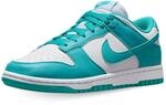 Nike W Dunk Low Damen Basketballschuh, White Dusty Cactus, 38.5 EU