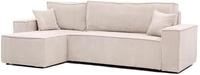 GREKPOL 244x145 Sofa mit Schlaffunktion (200x125) - Cord Sofa 3 Sitzer - Beige