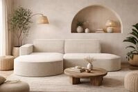 Kaiser M&ouml;bel - Ecksofa mit Wohnlandschaft, Eckcouch L-Form, Sofa 3-sitzer,