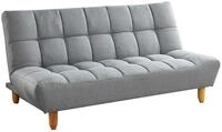 Vente-unique Schlafsofa f r 3 Personen, ausziehbar, klick-Klack-Stoff, Esteban - Grau