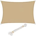 WOLTU Sonnensegel Premium HDPE Wetterbest&auml;ndig Atmungsaktiv 95% UV Schutz...