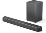 Philips TAB5309 Soundbar 2.1 mit drahtlosem Subwoofer - 2,1 Kanal 240W, DTS...