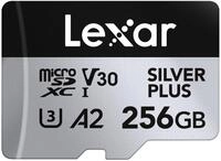 Lexar Silver Plus 256GB Micro SD Karte bis zu 205MB/s, MicroSDXC UHS-I Flash