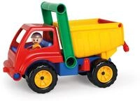 Lena 04150 - Aktive LKW Kipper, Baustellenfahrzeug ca. 27 cm, robuster Kipplaster mit