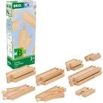 BRIO World &ndash; 36099 Schienen Starter Sortiment B | 12-teiliges Holzschienenset f&uuml;r