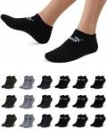 PUMA Sneakersocken 18 Paar Pack Damen Herren Black green mix 47-49