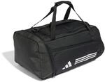 adidas Unisex Essentials 3-Stripes Duffel Bag, Black/White, M