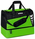 erima Sporttasche mit Bodenfach Six Wings Green/Schwarz L