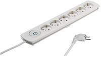 VIVANCO Steckdosenleiste 6-Wege Power Ekls 6W25 37649, 1 x 6, 250 m, 6 Steckdosen, 16
