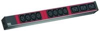 BACHMANN IT PDU ALU 1HE 8X C13 3X C19, Zuleitung mit C20 stecker