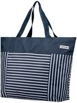 anndora XXL Strandtasche 40 Liter &ndash; gro&szlig;e Badetasche mit Rei&szlig;verschluss &