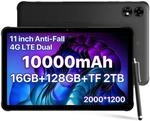 UMIDIGI Outdoor Tablet 11 Zoll 2K FHD+,16GB+128GB,Dual 4G SIM Tablette