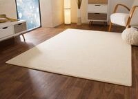 Steffensmeier Designer Teppich Modern Berber Sydney in Wei&szlig;, Wollsiegel Qualit&auml;t,