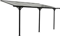 Westmann Terrassen&uuml;berdachung Bruce | 300x435x270 cm Schwarz | Aluminium