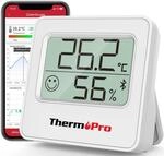 ThermoPro TempPro TP357 80m Bluetooth Hygrometer Innen Raumthermometer Digital mit