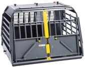 Hunde Transportbox VarioCage L Doppelbox, Kleinmetall, f&uuml;r mittlere Hunde im Auto