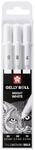 SAKURA Gelly Roll Basic White Gelstifte-Set (3 St&uuml;ck), verschiedene Gr&ouml;&szlig;en 