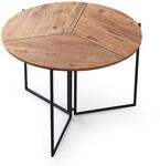Menzzo Origami Tisch, Holz, L 100 x T 100 x H 72 cm