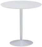 m&ouml;belando Esstisch Rund 75x75x74 cm Kleiner K&uuml;chentisch Wei&szlig; Hochglanz |...