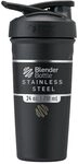 BlenderBottle Strada - Edelstahl Trinkflasche, Thermoflasche mit BlenderBall, Protein