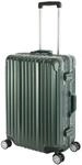 Travelhouse London Koffer Gr&uuml;n M-65cm &middot; Alu-Rahmen &middot; Polykarbonat Hartschale &middot; 2X