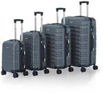 Juskys&reg; Hartschale Kofferset Reisekoffer 4 teilig - Zahlenschloss, ger&auml;uscharme