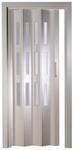 Kunststoff - Faltt&uuml;r mit 3 Fenster Luciana wei&szlig; 88,5x202 cm