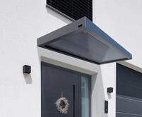 Gutta Rechteckvordach BS 3D-Line 200 Anthrazit | Ma&szlig;e: 200 x 90 cm