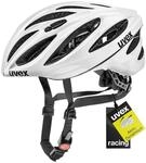 UVEX Helm Boss Race, White, 52-56 cm, 4102290215