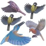 GARDIGO&reg; Vogelschutz Fensterfolie - 5 St&uuml;ck | Aufkleber Farbig - Au&szlig;en