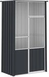 vidaXL Voliere Anthrazit 115x78x200 cm Verzinkter Stahl