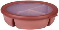 Mepal - Meal Prep Box Cirqula - Bento-Sch&uuml;ssel mit 3 F&auml;chern - Frischhaltedose