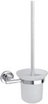tesa LUUP WC-Garnitur, satiniertes Glas und verchromter Edelstahl -