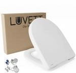 LUVETT D140 WC-Sitz D-Form Wei&szlig;