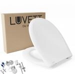 LUVETT C770 WC-Sitz Oval | SoftClose Absenkautomatik, Wei&szlig;