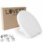LUVETT&reg; WC-Sitz C210 inkl. 3 Edelstahl Montagel&ouml;sungen & Absenkautomatik Softclose,