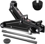 Deuba&reg; hydraulischer Wagenheber 3 Tonnen Hubh&ouml;he 135-400mm inkl. 2 Gummiauflagen