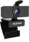 NexiGo N60 1080P Webcam, HD-Webcam mit Mikrofon, Softwaresteuerung und