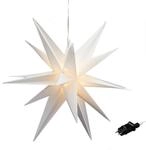 XXL Adventsstern zum H&auml;ngen f&uuml;r Au&szlig;en - 100 cm - Weihnachtsstern warm wei&szlig;