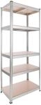 Arebos Schwerlastregal 180x75x45 cm | 875 kg Tragkraft | 5 MDF-Platten | Einfache