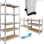 ECD Germany Werkstattregal Schwerlastregal 170x70x30 cm bis 350kg belastbar