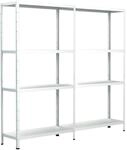 SCHULTE Regalwelt Steckregal mit 2 x 4 PowerMAX Fachb&ouml;den, 65 kg Tragkraft,